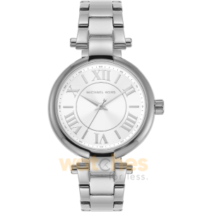 Michael Kors Women’s Quartz Silver Stainless Steel White Dial 38mm Watch MK7420 (Shelf Leftover)