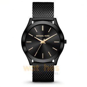 Michael Kors Men’s Quartz Black Stainless Steel Black Dial 44mm Watch MK8607 (Without Tag)