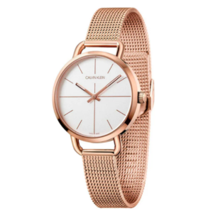Calvin Klein Women’s Swiss Made Quartz Rose Gold Stainless Steel White Dial 36mm K7B23626