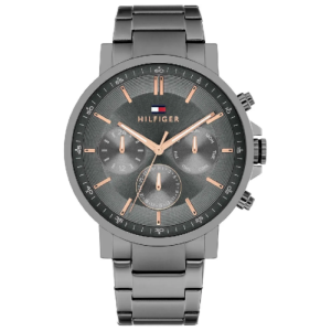 Tommy Hilfiger Men’s Quartz Grey Stainless Steel Grey Dial 43mm Watch 1710711