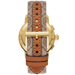 Tory Burch Women’s Quartz Grey Canvas Strap White Dial 37mm Watch TBW1050