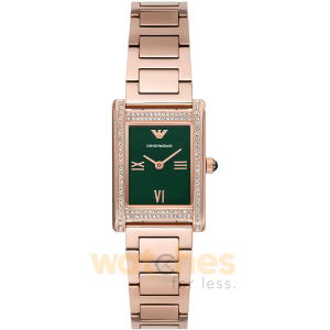 Emporio Armani Women’s Quartz Rose Gold Stainless Steel Green Dial 22mm Watch AR11641