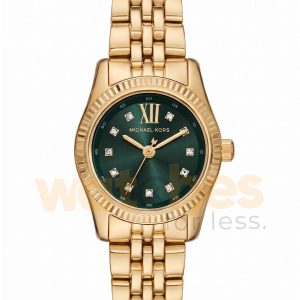 Michael Kors Women’s Quartz Gold Stainless Steel Green Dial 26mm Watch MK4842