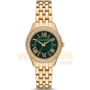 Michael Kors Women’s Quartz Gold Stainless Steel Green Dial 33mm Watch MK4870