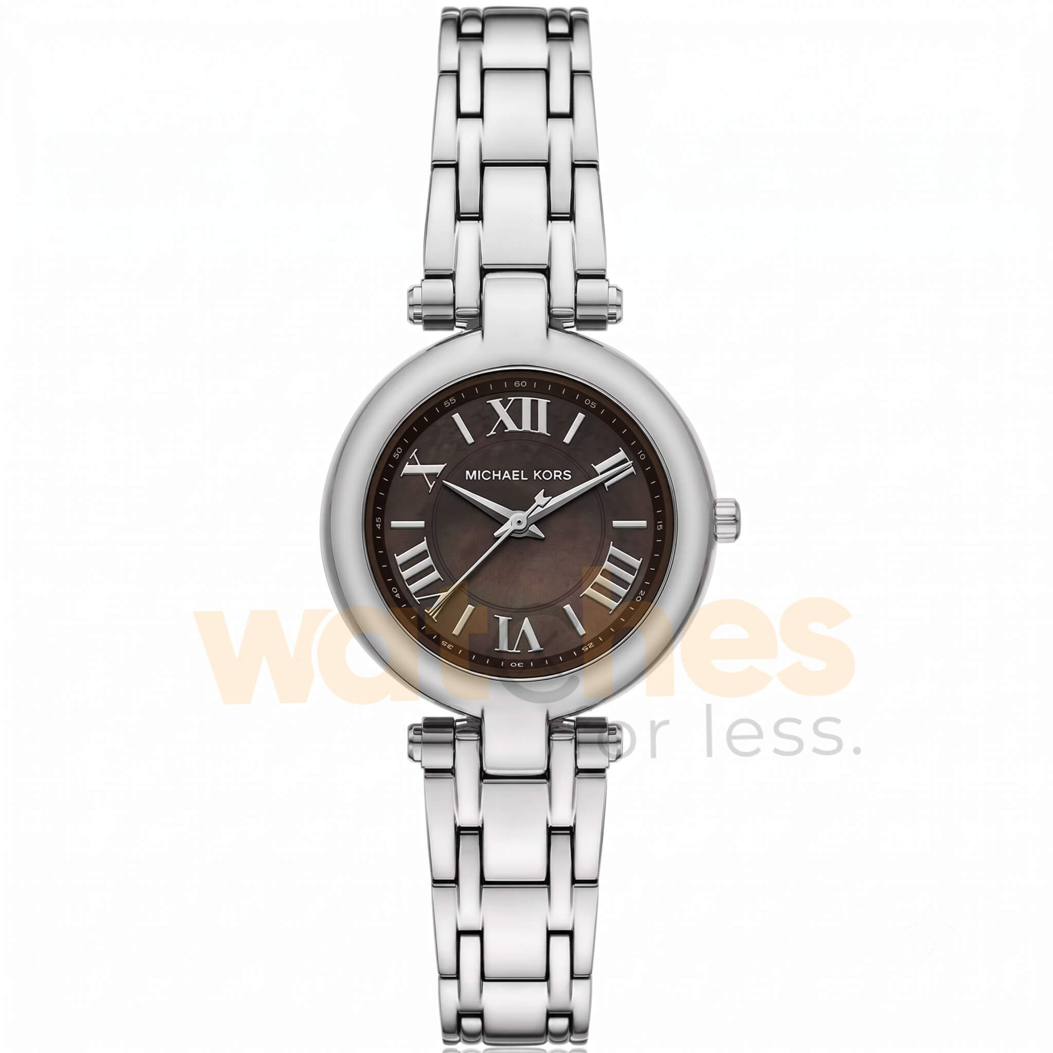 Michael Kors Women’s Quartz Silver Stainless Steel Grey Mink Dial 30mm Watch MK4894