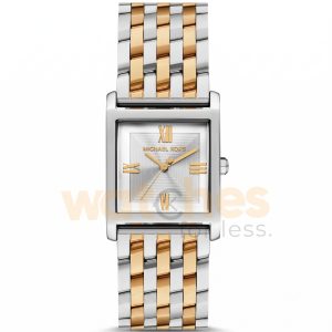 Michael Kors Women’s Quartz Two-Tone Stainless Steel Silver Dial 27mm Watch MK4935