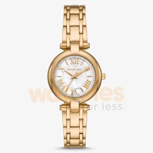 Michael Kors Women’s Quartz Gold Stainless Steel Mother Of Pearl Dial 30mm Watch MKO1083