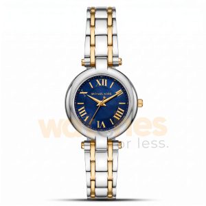 Michael Kors Women’s Quartz Two-Tone Stainless Steel Navy Blue Dial 38mm Watch MKO1085