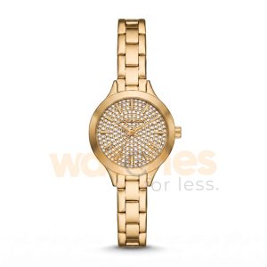 Michael Kors Women’s Quartz Gold Stainless Steel Crystal Pave Dial 28mm Watch MKO1086