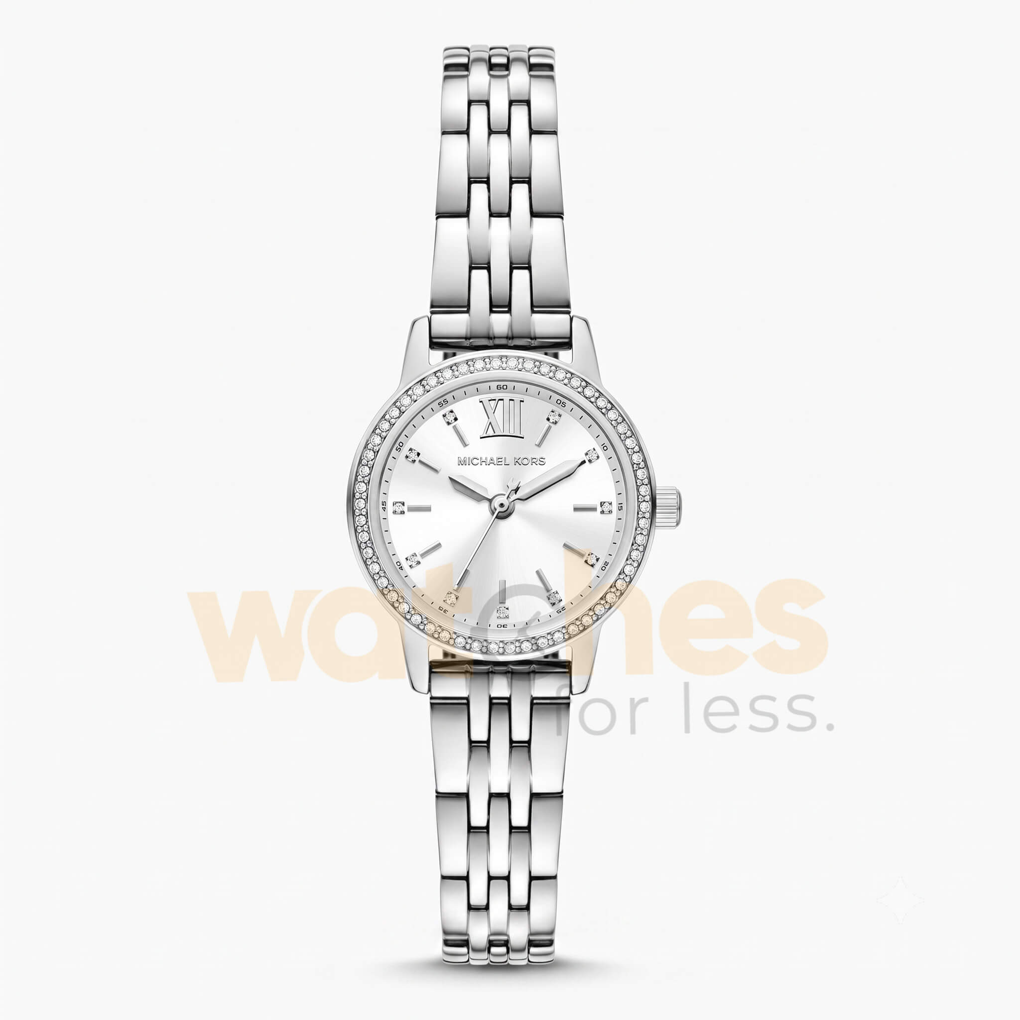 Michael Kors Women’s Quartz Silver Stainless Steel Silver Dial 26mm Watch MKO1171
