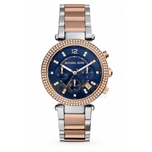 Michael Kors Women’s Quartz Stainless Steel Blue Dial 39mm Watch MK6141 (Without Tag)