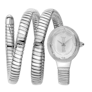 Just Cavalli Women’s Quartz Silver Stainless Steel Silver Dial 22mm Watch JC1L269M0015