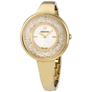 SWAROVSKI Women’s Swiss Made Quartz Gold Stainless Steel White Dial 34mm Watch 5269253