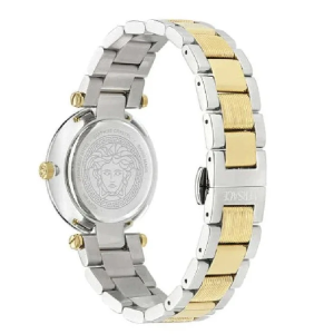 Versace Women’s Quartz Swiss Made Two-tone Stainless Steel Gold Dial 35mm Watch VE8B00324