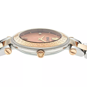 Versace Women’s Quartz Swiss Made Two-tone Stainless Steel Rose Gold Dial 35mm Watch VE8B00424