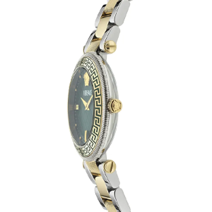 Versace Women’s Quartz Swiss Made Two-tone Stainless Steel Green Dial 35mm Watch VE8B00524