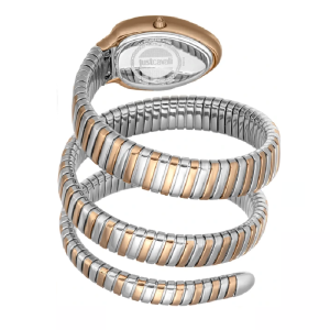Just Cavalli Women’s Quartz Two-tone Stainless Steel Silver Dial 22mm Watch JC1L228M0085