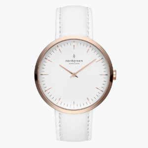 Nordgreen Women’s Quartz White Leather Strap White Dial 32mm Watch IN32RGLEWHXX