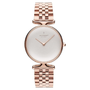 Nordgreen Women’s Quartz Rose Gold Stainless Steel Beige Dial 32mm Watch UN32RG5LROXX