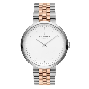 Nordgreen Women’s Quartz Two-Tone Stainless Steel White Dial 32mm Watch IN32SI5LSRXX