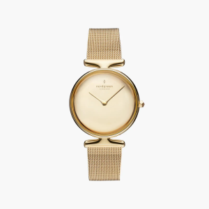 Nordgreen Women’s Quartz Gold Stainless Steel Gold Dial 28mm Watch UN28GOMEGOPM