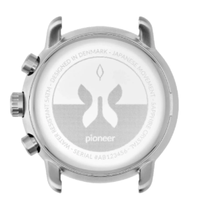 Nordgreen Men’s Chronograph Quartz Brown Leather Strap White Dial 42mm Watch PI42SILEBRXX