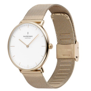 Nordgreen Women’s Quartz Gold Stainless Steel White Dial 32mm Watch NR32GOMEGOXX
