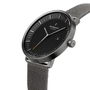 Nordgreen Men’s Quartz Grey Stainless Steel Black Dial 40mm Watch PH40GMMEGUBL