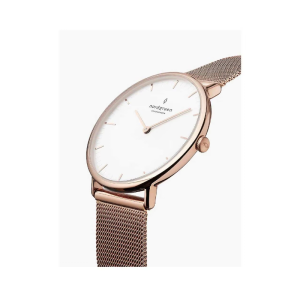 Nordgreen Women’s Quartz Rose Gold Stainless Steel White Dial 32mm Watch NR32RGXXMEROLEBR