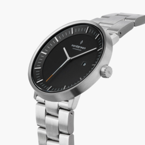 Nordgreen Unisex Quartz Silver Stainless Steel Black Dial 40mm Watch PH40SI3LSIBLCH