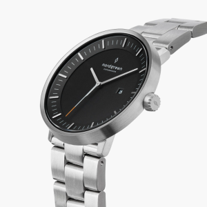 Nordgreen Unisex Quartz Silver Stainless Steel Black Dial 36mm Watch PH36SI3LSIBLCH