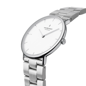 Nordgreen Unisex Quartz Silver Stainless Steel White Dial 36mm Watch NR36SI3LSIXX