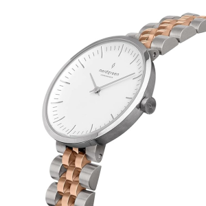 Nordgreen Women’s Quartz Two-Tone Stainless Steel White Dial 32mm Watch IN32SI5LSRXX