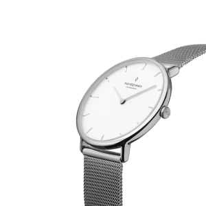 Nordgreen Women’s Quartz Silver Stainless Steel White Dial 32mm Watch NR32SIMESIXX