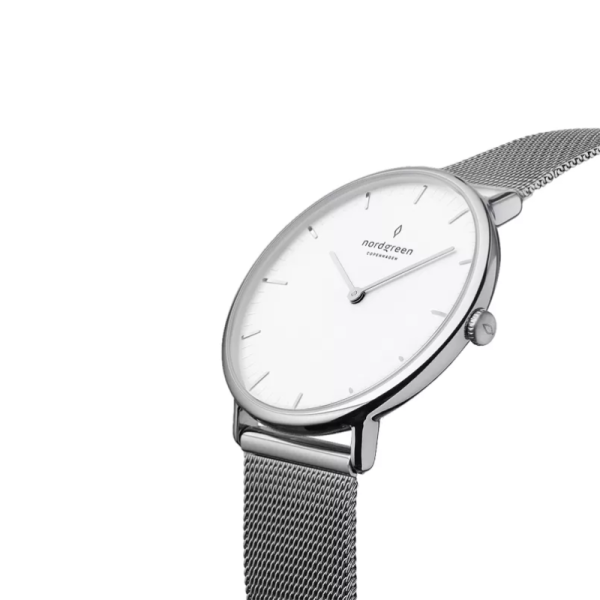 Nordgreen Women’s Quartz Silver Stainless Steel White Dial 32mm Watch NR32SIMESIXX