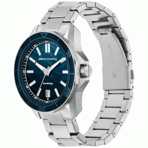 Alternative view of Armani Exchange Men’s Quartz Silver Stainless Steel Blue Dial 44mm Watch AX1950 (Without Tag)