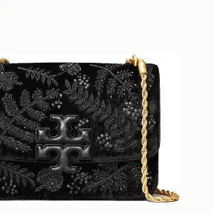 Alternative view of TORY BURCH Eleanor Velvet Embellished Convertible Chain Shoulder Bag (Size: L19cm, W6.5cm, H13.5cm) 192485689167
