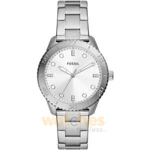 Fossil Women’s Quartz Silver Stainless Steel Silver Dial 38mm Watch BQ3885 (Without Tag)