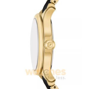 Alternative view of Fossil Women’s Quartz Two-Tone Ceramic Chain Black Dial 38mm Watch CE1132 (Without Tag)