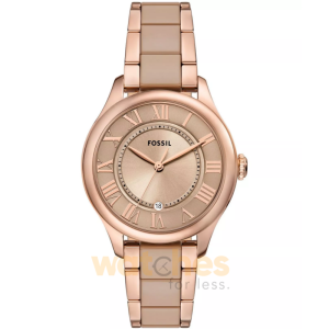 Fossil Women’s Quartz Rose Gold Ceramic Chain Rose Gold Dial 38mm Watch CE1133 (Without Tag)