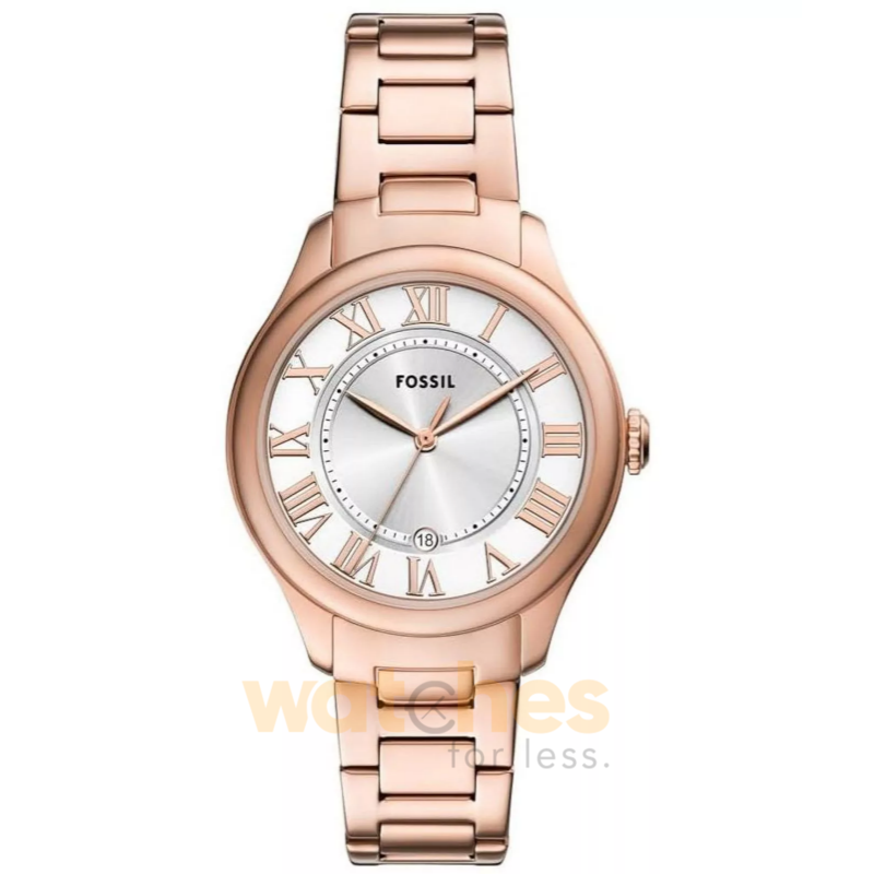 Fossil Women’s Quartz Rose Gold Stainless Steel Silver Dial 38mm Watch ES5394 (Without Tag)