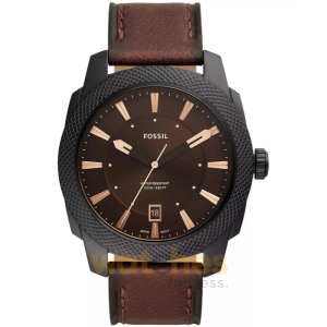 Fossil Men’s Quartz Brown Leather Strap Brown Dial 49mm Watch FS5972 (Without Tag)