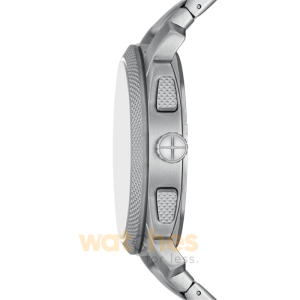 Alternative view of Fossil Men’s Chronograph Quartz Silver Stainless Steel Black Dial 44mm Watch FS6095 (Without Tag)