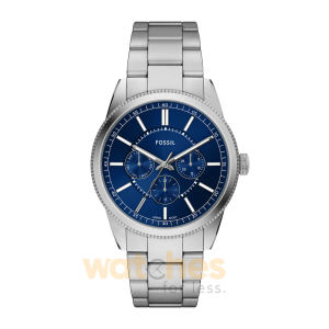 Fossil Men’s Quartz Silver Stainless Steel Blue Dial 42mm Watch FS6134 (Without Tag)