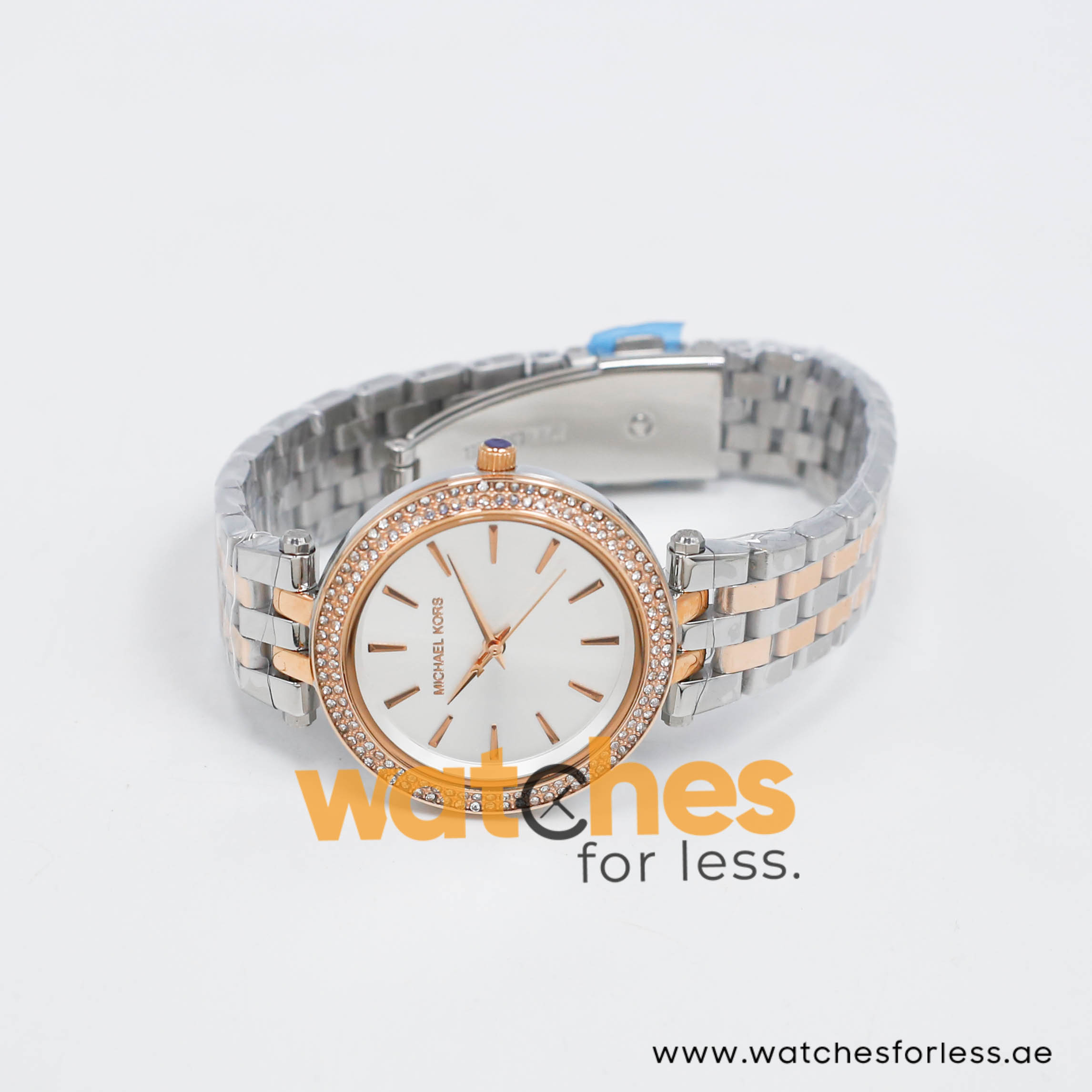 Michael Kors Women’s Quartz Two-Tone Stainless Steel Silver Dial 34mm Watch MK3203-C (Shelf Leftover)