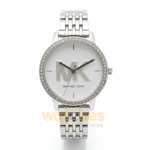 Michael Kors Women’s Quartz Silver Stainless Steel White Dial 38mm Watch MK4647 (Without Tag)