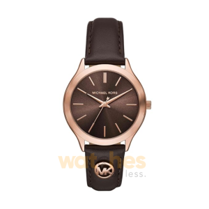 Michael Kors Women’s Quartz Brown Leather Strap Brown Dial 38mm Watch MK7546 (Without Tag)