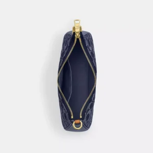 Coach Teri Signature Denim Shoulder Bag (Size: L24.1cm, H315.2cm, W7.6cm) CAF82 - Image 3