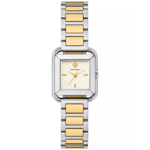 Tory Burch Women’s Quartz Two-Tone Stainless Steel Cream Dial 24mm Watch TBW6021