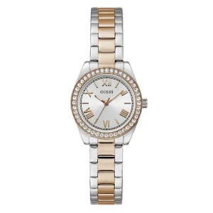 Guess Women’s Quartz Two-Tone Stainless Steel Silver Dial 30mm Watch GW0841L3